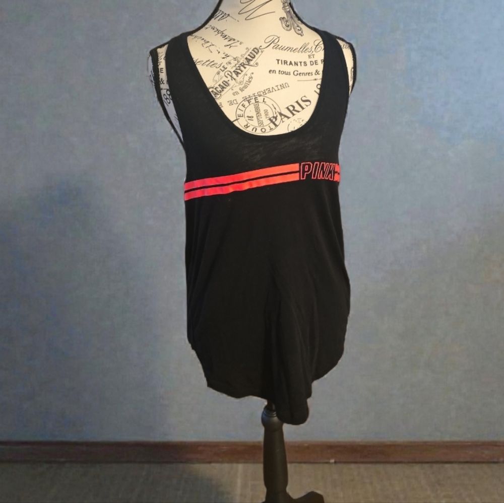 PINK Victoria's Secret Black‎ Tank Top